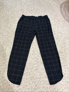 Marine Layer Black Windowpane Medium pants